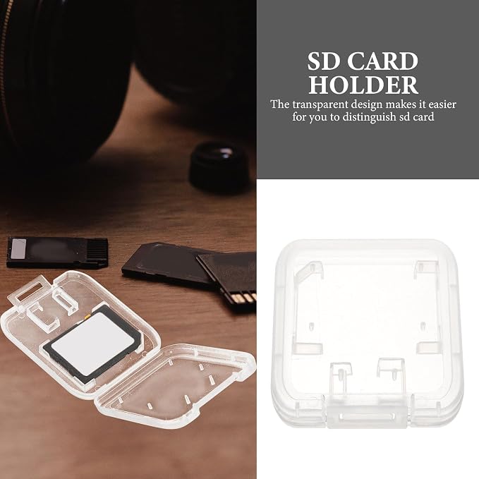 BESPORTBLE 24pcs 24pcs Transparent Memory Card Storage Case - Image 3