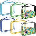 Sanwuta 6 Packs Toy Storage Bags, PVC Organizing Case Bags by Sanwuta