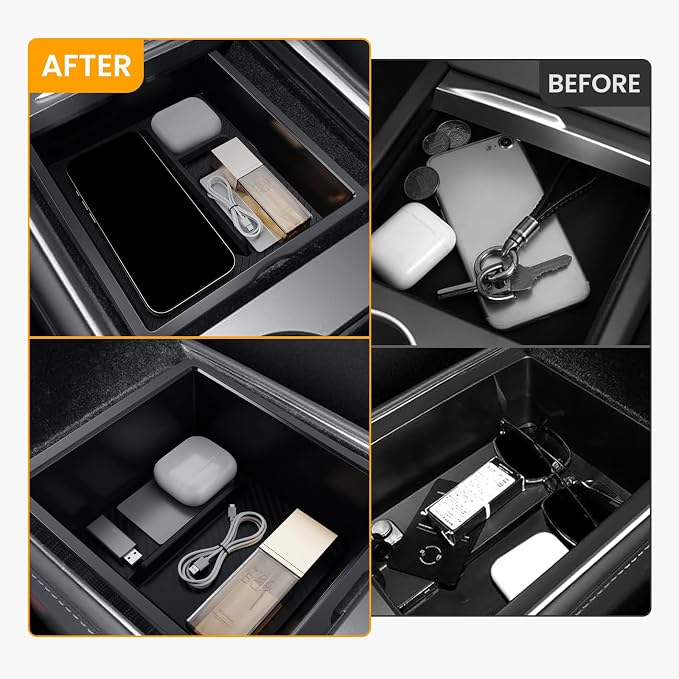 2PCS Center Console Organizer Tray - Image 3