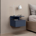 Floating Nightstand Drawer and Two Shelves by Unknown