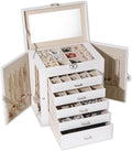 BOOVO Jewelry Box For women, 6 Layer Large Jewelry Organizer by BOOVO