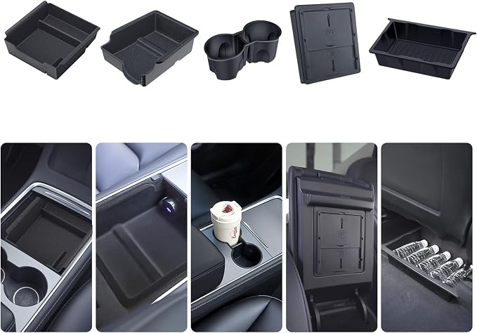 Center Console Organizer Tray 5PCS by BANKKY