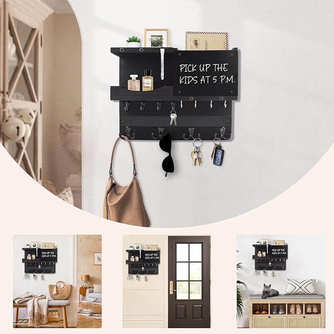 Key Holder for Wall Mount, Farmhouse Mail and Key Holder for Wall Hanger - Image 9
