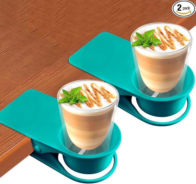 Kalolary 2-Pack Table Edge Cup Holder by Kalolary