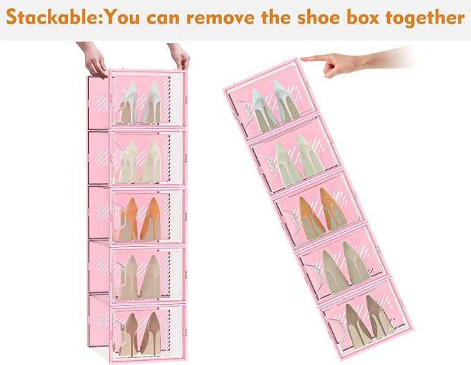 Shoe Storage, 12 Pack X-Large Shoe Organizer - Image 4
