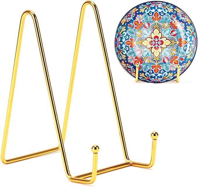 Kruodop 6 Inch Plate Stands for Display, 3 Pack Plate Holder Display Stand by Kruodop