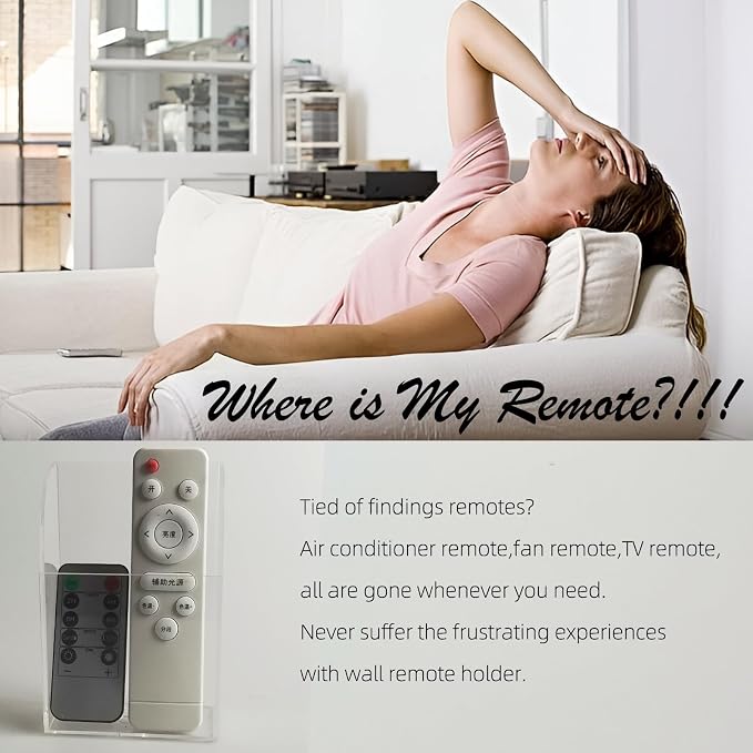 Acrylic Remote Holder Wall Mount Phone Holder - Image 2