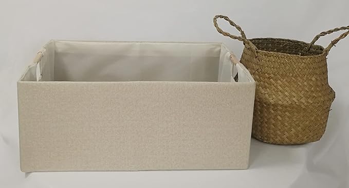 Storage Bin for Shelves Rectangle Closet Baskets Foldable Box - Image 3