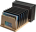Bamboo Device Organizer for Smartphones, Tablets and Laptops, 10 Slots
