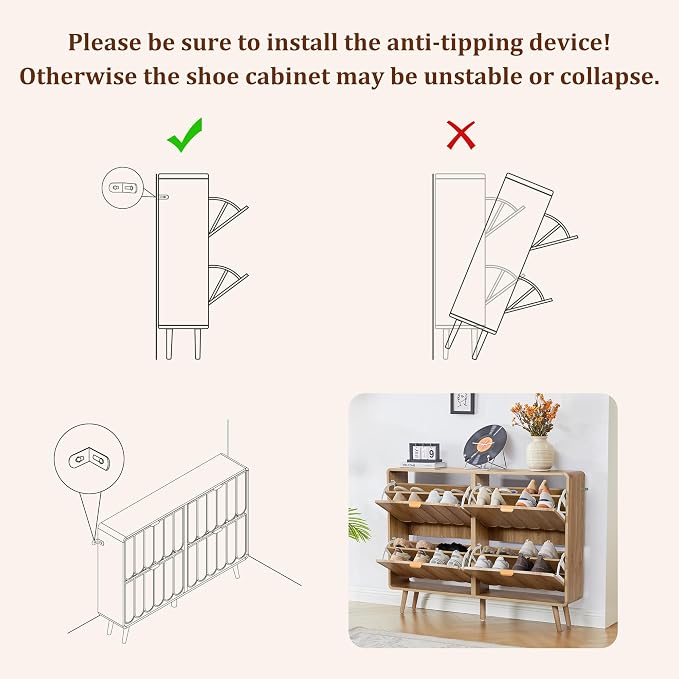 ORRD Shoe Storage Cabinet for Entryway - Image 5