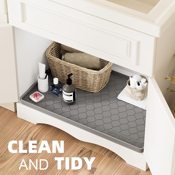 Silicone Under Sink Mat 31" x 22", kitchen Essentials and Gadgets, Shelf liner - Image 5