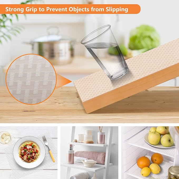 Shelf Liners for Kitchen Cabinets Refrigerator Liners Waterproof & Oil-Proof - Image 4