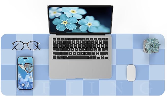Non-Slip Desk Pad, Waterproof PU Leather Protector, Easy Clean Laptop Mat by AFIING