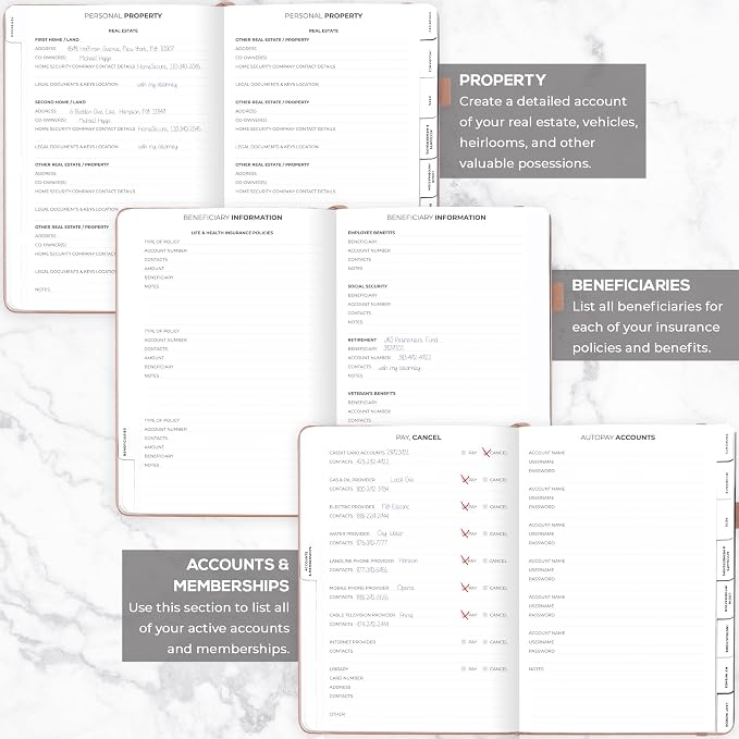 Clever Fox End of Life Planner – Final Arrangements Organizer - Image 5