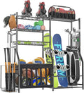 Garage Sports Equipment Organizer, Strong Load Bearing Golf Bag Organizer by HomeOrganization