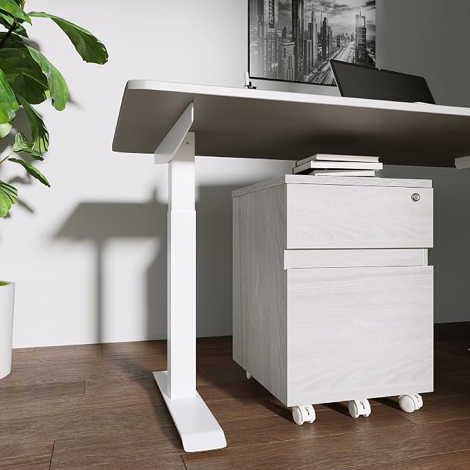 Techni Mobili Rolling Lock and Storage 2 Drawer Vertical Filing Cabinet - Image 15