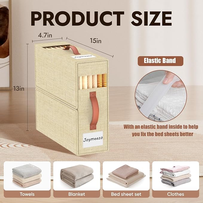 6 Pack Bed Sheet Organizers and Storage - Image 2