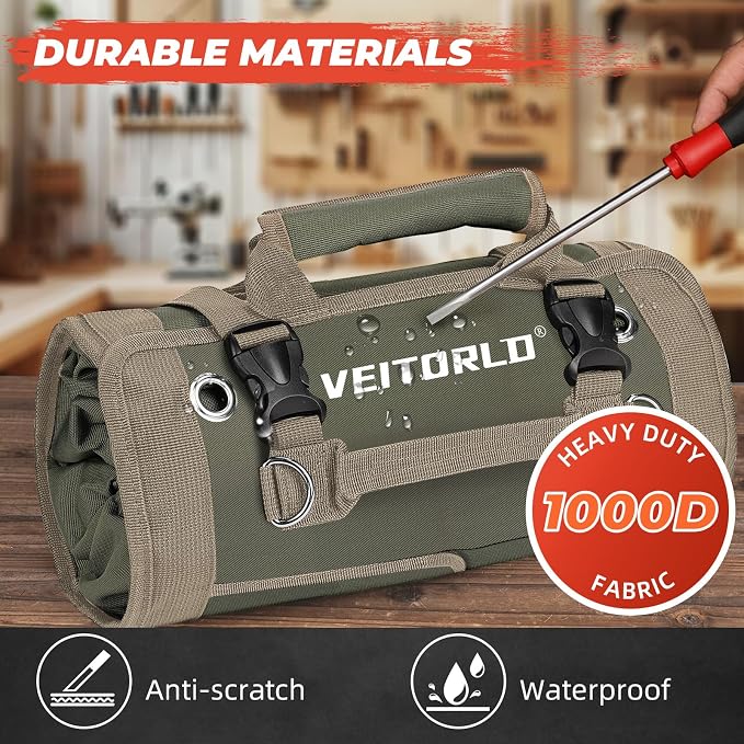 Tool Roll Up Bag, Gifts for Men Dad Husband Him Christmas, Mens Stocking - Image 4