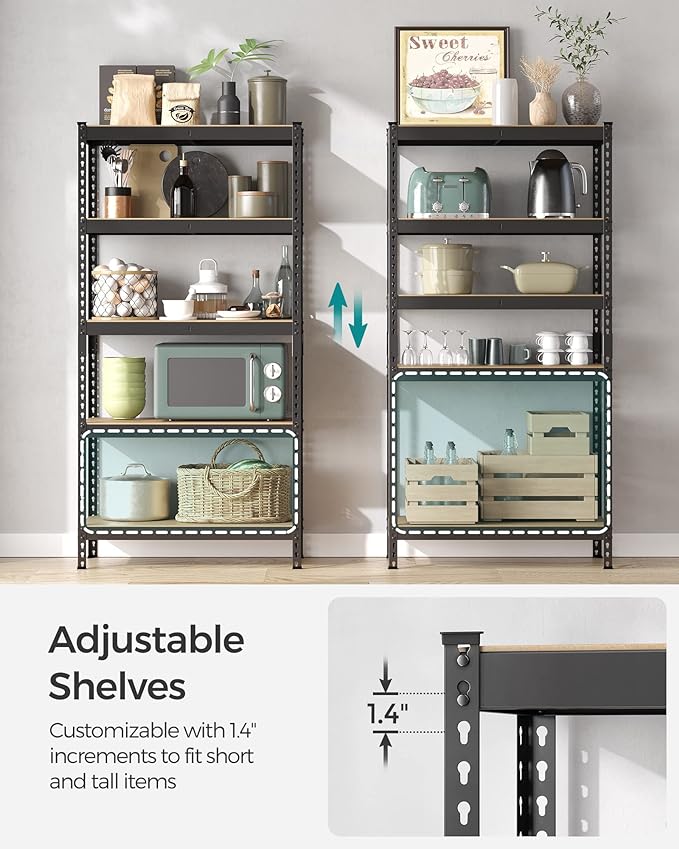 SONGMICS 5-Tier Storage Shelves, Load 2310 lb, Garage Storage, Boltless Assembly - Image 5