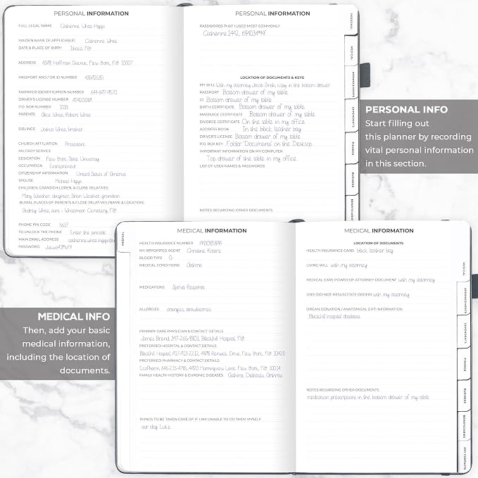 Clever Fox End of Life Planner – Final Arrangements Organizer - Image 3