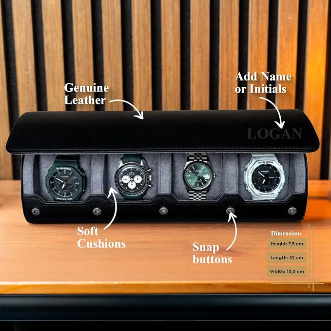 DailyWatch | Personalized Watch Roll Travel Case - Image 4