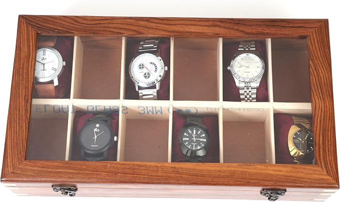 Wooden Watch Box for Men & Women, Watch Organizer & Display Case, Premium - Image 7