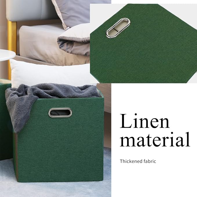 Cube Storage Bins 13×13 Linen Foldable Box - Image 4