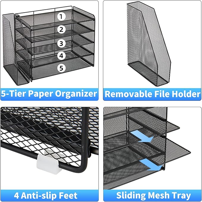 OPNICE 5-Tier Paper Organizer - Image 6
