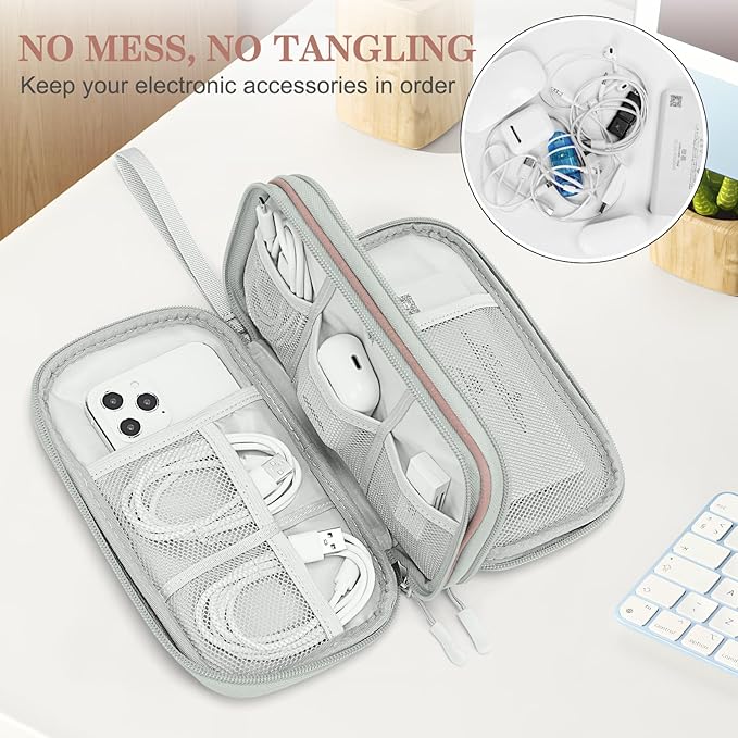 FYY Travel Cable Organizer Bag Pouch Electronic Accessories Carry Case Portable - Image 5