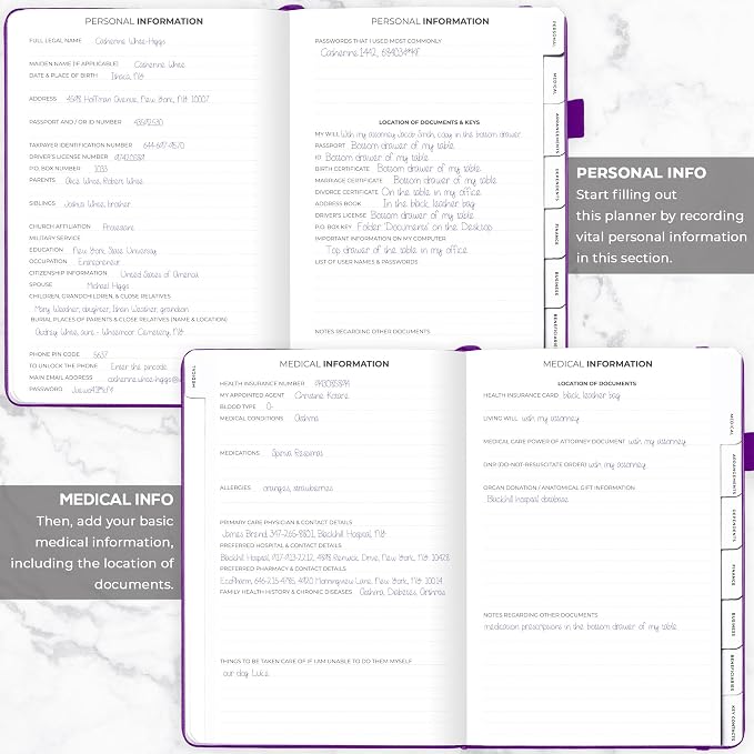 Clever Fox Large End of Life Planner – Guided Final Arrangements Organizer - Image 3