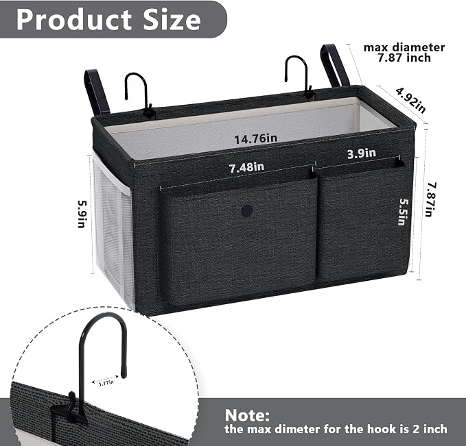 Bedside Caddy Bedside Organizer - Image 2
