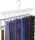 TOPIA HANGER 20 Hooks 2 in 1 Belt Tie Hanger by TOPIAHANGER