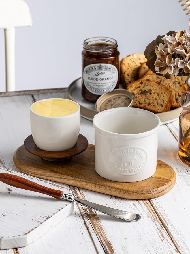 Butter Crock, Ceramic Butter Dish - Image 8