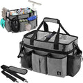 Large Cleaning Caddy Bag Built-in Sturdy Support Board, Cleaning Organizer by Timoxi