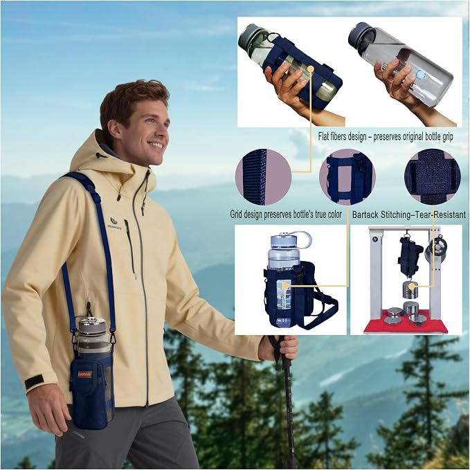 Water Bottle holder with Strap, Holder Carrier - Image 6