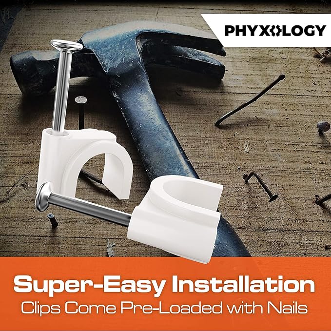 Pro-Grade, Cable Clips with Steel Nails 5mm, 9mm Wire Holders and Tacks 100 Per - Image 7