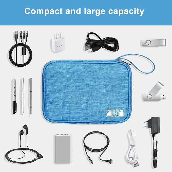 CILLA Travel Cord Organizer Case, Portable Waterproof Storage Bag - Image 5