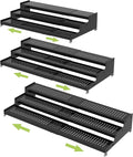 Metal Spice Rack Organizer for Cabinet, 3 Tier Expandable Spice Storage Shelf by JOJOCROSSHIGHQUALITYLIFE