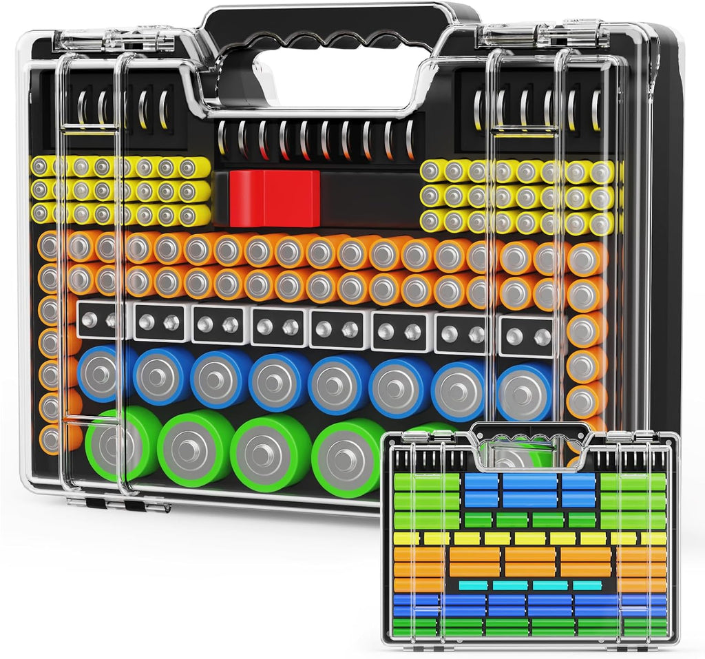 Battery Storage & Organizer Case with Tester
