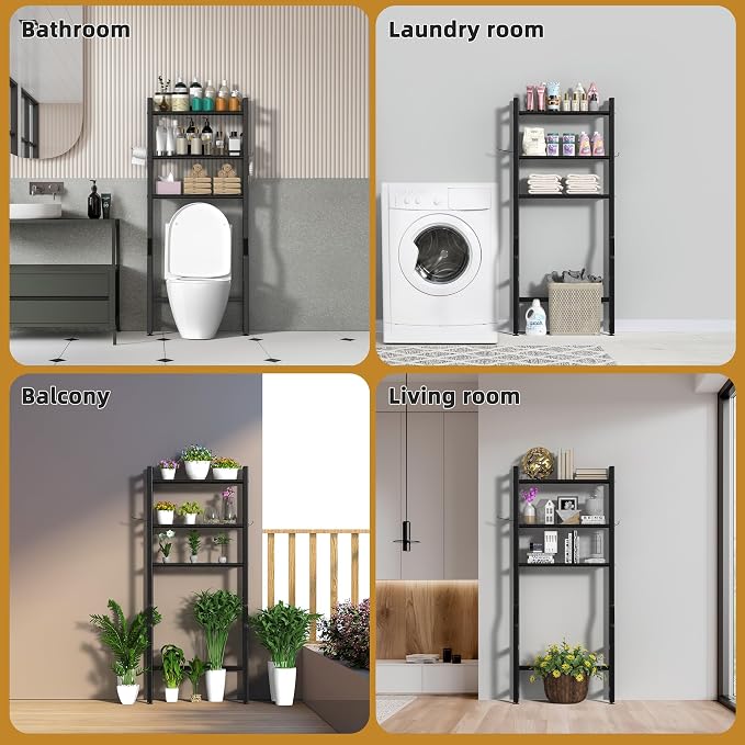 3 Tier Over The Toilet Storage Rack - Image 8