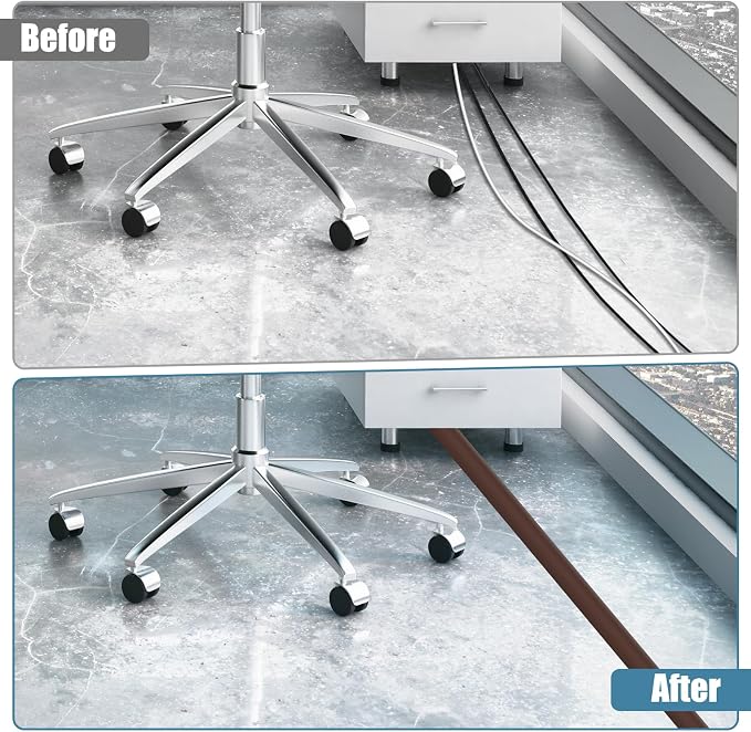 Floor Cord Covers for Wires 20FT Cable Hider Wire Cover Self Adhesive Cord - Image 4