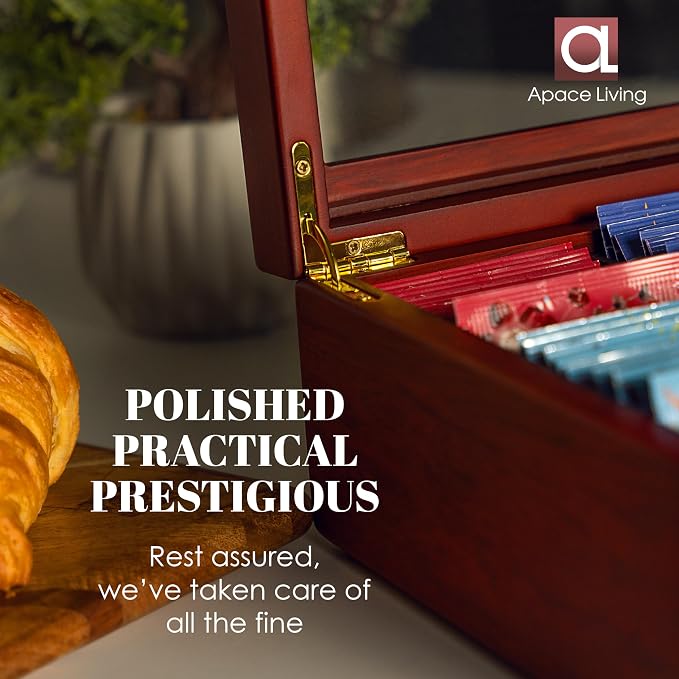 Tea Box - Luxury Wooden Tea Bag Organizer from The Apace Premier Collection - 8 - Image 2