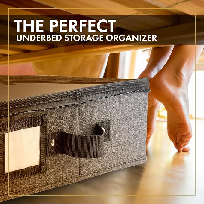 HOMELUX THEORY 2pc Under Bed Storage Containers, Bedroom Under the Bed Drawer - Image 8