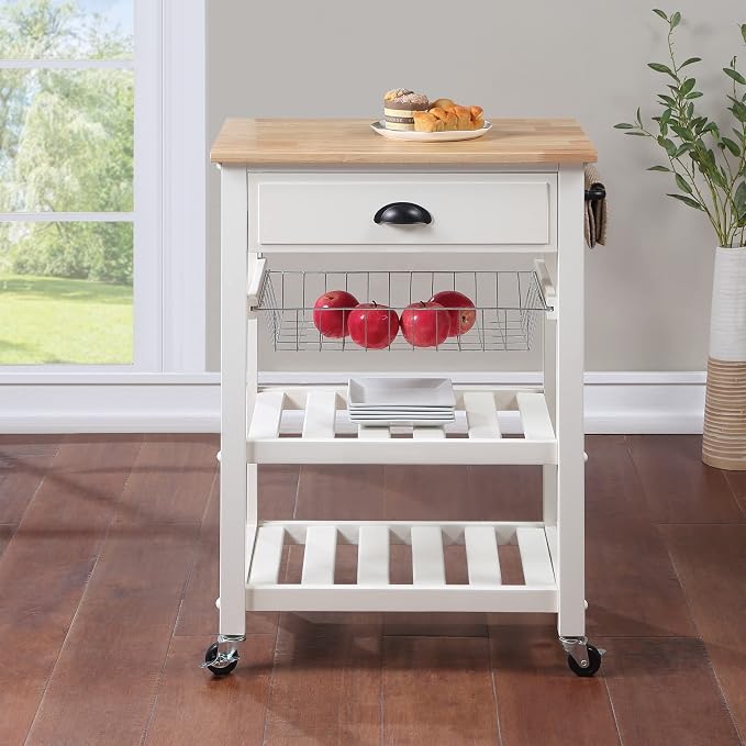 OSP Home Furnishings Hampton Kitchen Cart - Image 5