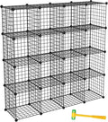 TUMUCUTE Wire Storage Cubes, Metal Storage Shelves Bookshelf, Stackable Modular by Worththetrustofeverycusto