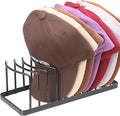 Hat Organizer - Space Saving Hat Stand Holds 10 Caps - Premium Metal Rack by YiSeyruo
