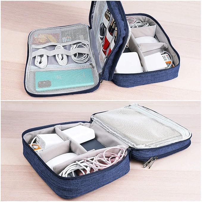Electronics Organizer, Jelly Comb Electronic Accessories Cable Organizer Bag - Image 5