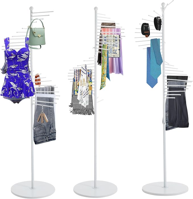 Floor Standing Belt Hanger Tie Rack, Retail Display Tie Scarf Rack, Belt by kunghei