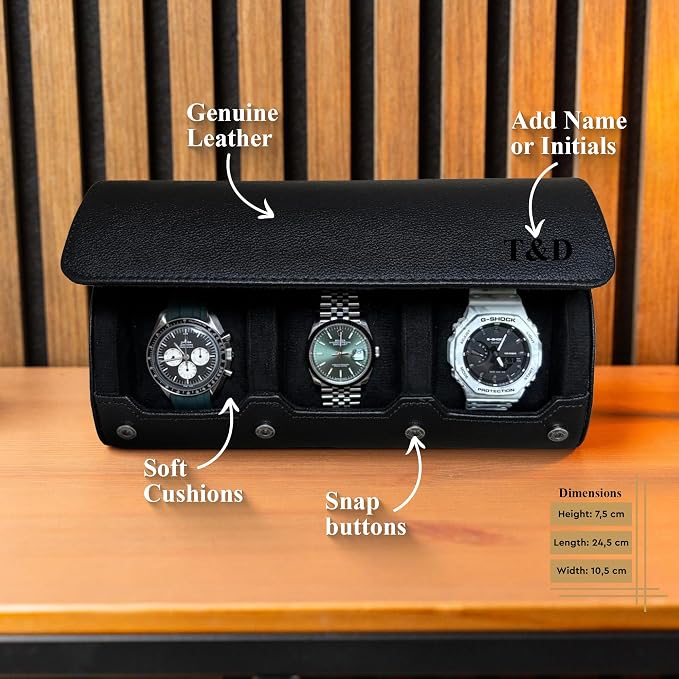 DailyWatch | Personalized Watch Roll Travel Case - Image 5