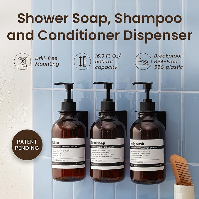 MaisoNovo Shampoo and Conditioner Dispenser - Image 2